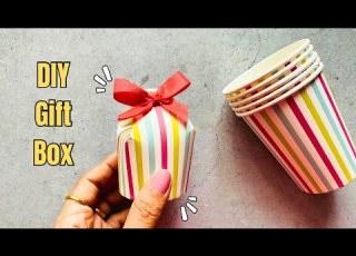 DIY Gift Bags From Paper Cups So Cute Easy DIY Gift Box Ideas Papercup Diy Giftbox