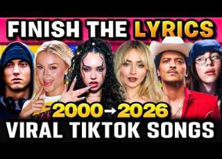 FINISH THE LYRICS 2000 2026 Edition Most Popular Songs Per Year Music Quiz