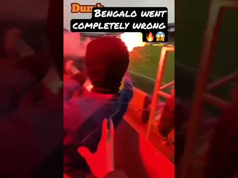 Bengalo Went Completely Wrong OMG Ultras Football Pyro Pyroshow Stadium Fussball