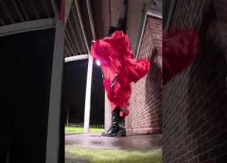 Person In Windy Conditions 23