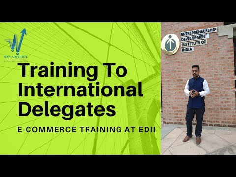 Training To International Delegates At EDII Live At EDII Mr Krishna Choudhary