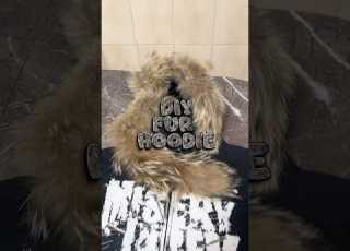  Diy FUR HOODIE Shorts 2000s Fashion Y2k Furhoodie