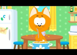  Кастрюлька Ням Ням Котёнок Котэ новинка песня мультик про еду для детей