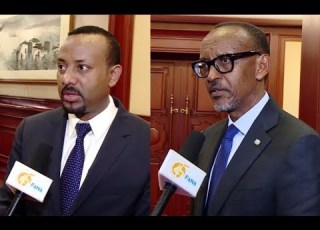 ጠቅላይ ሚኒስትር ዶክተር አብይ አህመድ ከፕሬዚዳንት ፖል ካጋሜ ጋር ተወያዩ