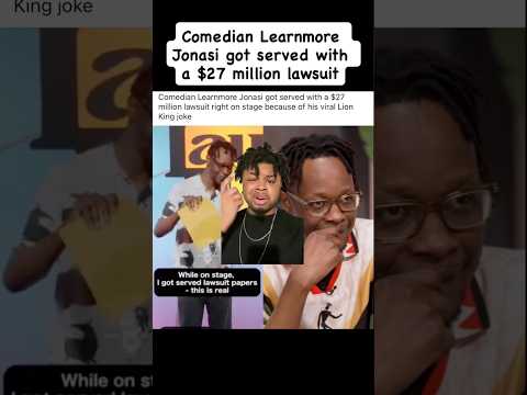Comedian Learnmore Jonasi Got Served With A 27 Million Lawsuit Courtdrama Viral Shorts