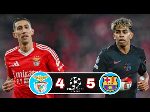 جنون الريمونتادا مباراة برشلونه وبنفيكا 5 4 دوري ابطال اوروبا 2025 تعليق عربي عصام الشوالي