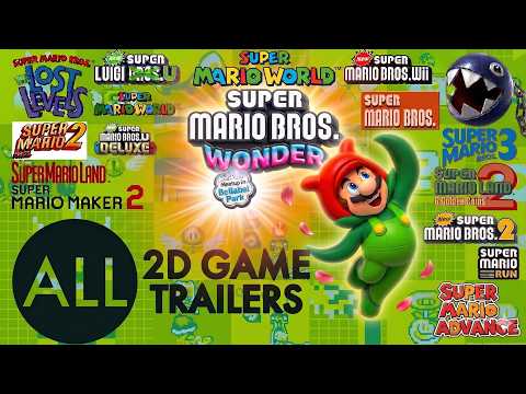Every 2D Super Mario Game Trailer 1985 2026