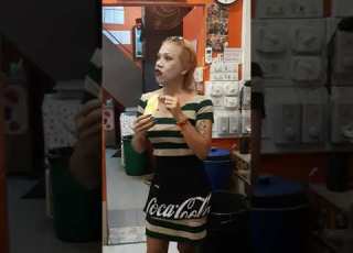 Eating Mango Lady Boy