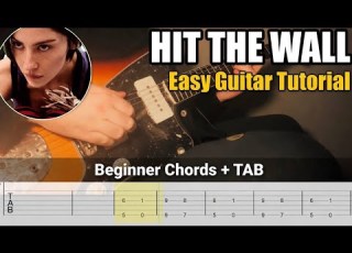 Hit The Wall Gracie Abrams Guitar Cover W On Screen Tabs Easy Guitar Lesson