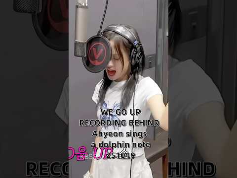 4K Ahyeon Sings A Dolphin Note In WE GO UP RECORDING BEHIND 251019 Babymonster Wegoup Ahyeon