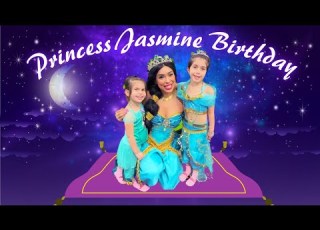 Princess Jasmine SURPRISES Layla At Her 6th Birthday Party Videos For Kids