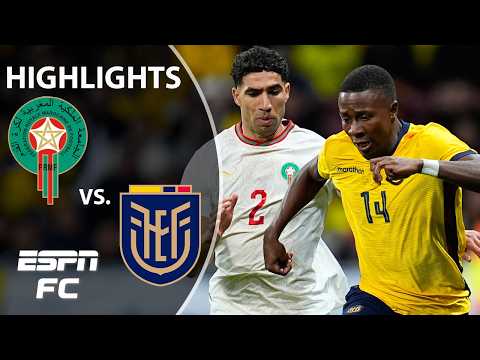 المغرب ضد الإكوادور ملخص المباراة كاملا إي إس بي إن إف سي