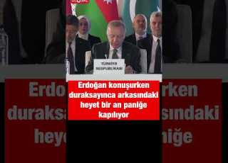  Erdoğan Azerbaycan Da Konuşma Yaparken Bir An Duraksayınca Arkadaki Heyet Panikledi Shorts Erdoğan