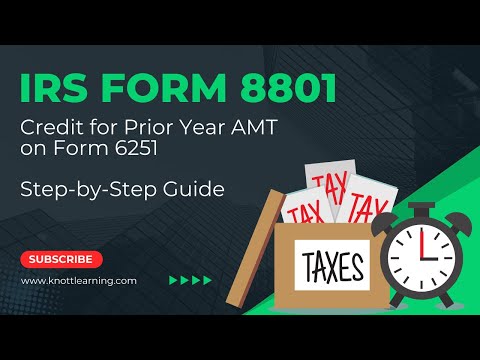 IRS Form 8801 Credit For Prior Year AMT Step By Step Guide And Example
