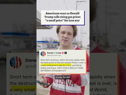 We Re Spending Billions To Have Prices Go Up Americans React To Rising Gas Prices Amid Iran War