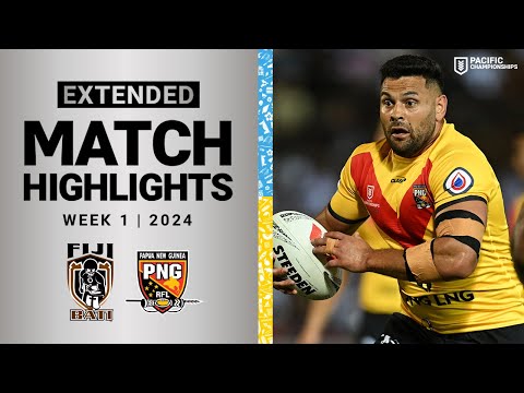 NRL Highlights Pacific Championships 2024 Fiji Bati V PNG Kumuls Extended Highlights