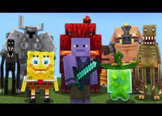  I Put 100 Minecraft Bedrock Mods On 1 World