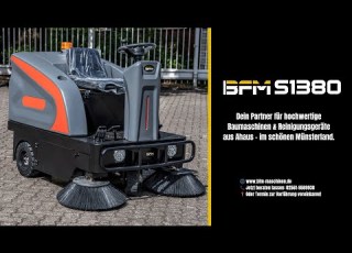  Kehrmaschine BFM S1380 Aufsitz Kehrmaschine Mehr Kehrbreite Mehr Leistung Mehr Komfort