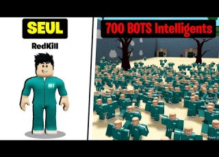  JE JOUE CONTRE 700 BOTS INTELLIGENTS Au SQUID GAME Roblox Squid Game Mais Avec PNJs