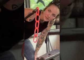 Hand Forged Chain For Plant Hangers Blacksmith Forge Forging Smallbusiness Satisfying Chain Strong