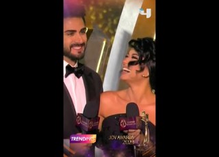  رحمة رياض و الياندر يعلنون عن تمنيهم مولود جديد بحفل ال Joy Awards