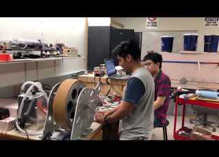 EmDrive H300 Emsiso Emrax 268 Motor Drive Wheel Testing