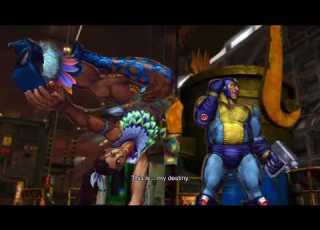 Street Fighter X Tekken Christie Alternate Costume MEGA MAN Vs Akuma Blanka No Commentary