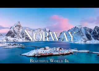 فيلم النرويج 4K Winter Wonderland موسيقى الاسترخاء التأمل مشهد الشتاء