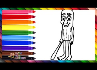 Draw And Color Tung Tung Tung SAHUR Drawings For Kids