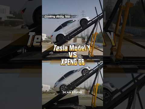 Tesla Model Y XPENG G6 Climbing Test Tesla Xpengg6 Offroad Suv Tesla Model Y XPENG G6 Climbing Test Tesla Xpengg6 Offroad Suv