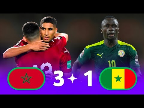 المغرب السنغال ملخص كامل زئير الأطلس يطغى على التيرانجا ثلاثية مغربية في صمت كورونا