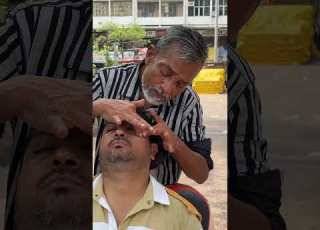 Indian Street Head Massage By Waris Barber Asmr Barbermassage Relaxing Satisfying