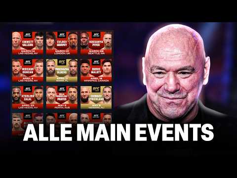 Dana White Verkündet JEDES Main Event Bis UFC White House