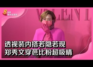  8视界娱乐生活志 透视装内搭若隐若现 郑秀文穿芭比粉超吸睛
