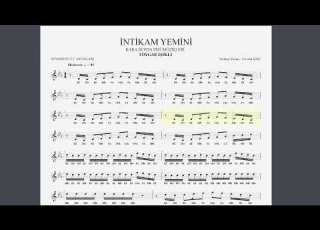 Kara Sevda İntikam Yemini TOYGAR IŞIKLI DİZİ MÜZİKLERİ NOTA