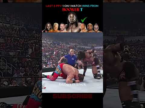 Top 6 Booker Ts Letzte 6 PPV 1 Gegen 1 Matches Siege Und Ergebnisse Wwe Wwewrestler Bookert