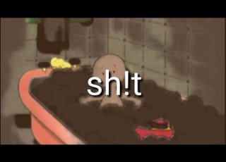 YTP CAILLOU SH TS IN THE BATHTUB