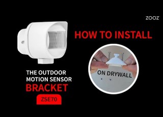 How To Install The Zooz Outdoor Motion Sensor ZSE70 On Drywall