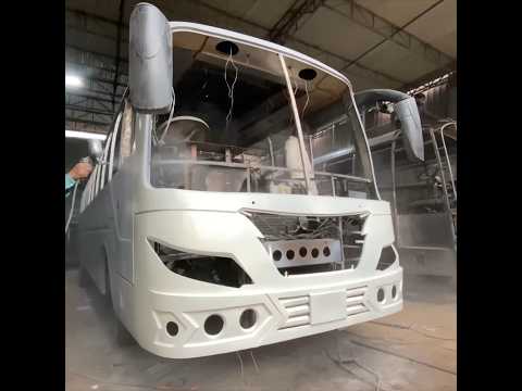 Handmade Passenger Bus Manufacturing Completed Processes In Factory Amazing Skills