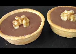 تارتولات بالشوكولاطة بمذاق لذيذ جدا Tartelettes Chocolate