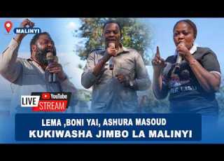 LEMA BONI YAI ASHURA KUKIWASHA LEO JIMBO LA MALINYI MKUTANO WA HADHARA