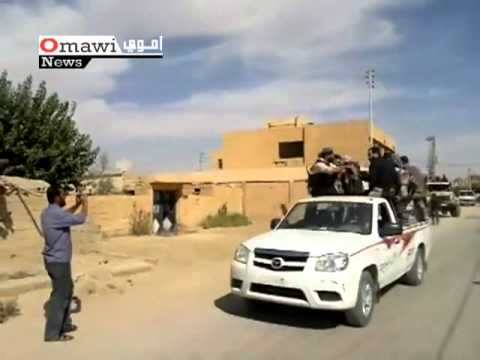 القورية لواء القعقاع يتوجه إلى مدينة ديرالزور4 1 2012 أموي سوريا لطرد الاحتلال النصيري
