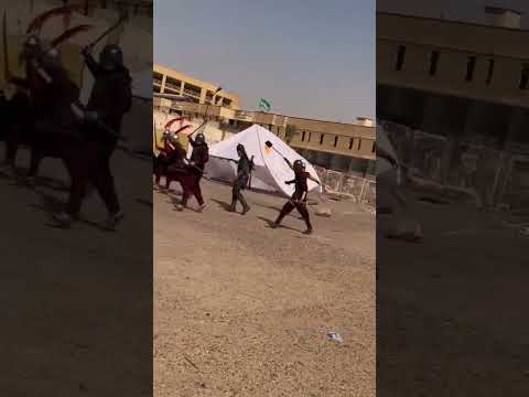 الزنديق عمر بن الحطاب يحرق خيمة الأمام الح سين في يوم عاشوراء