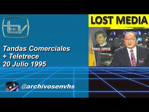 Tandas Comerciales Canal 13 UCTV Teletrece 20 Julio 1995