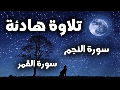 تلاوة هادئة سورة القمر سورة النجم قران كريم وراحة نفسية رقية النوم القارئ بلال دربالي نوم