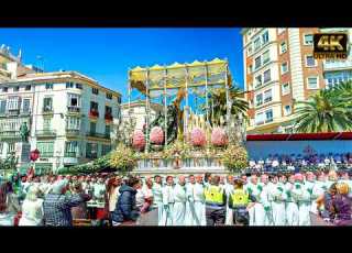  Málaga Spain Domingo De Ramos 2026 Holy Week Parade Spain 4K