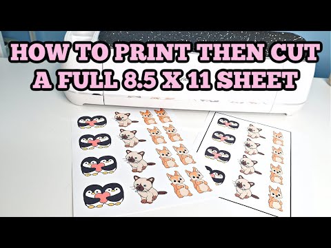 How To Print Then Cut Full Page Print Then Cut Trick Your Cricut To Print Then Cut A Full Page Hack