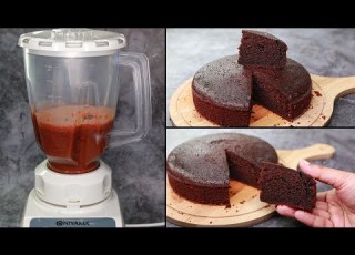 Sponge Chocolate Cake In Blender Eggless Without Oven Yummy