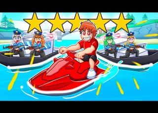  Jet Ski Speed Runner Vs Police Boat Hunters In GTA 5