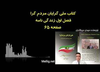 ملی گرایان مردم گرا نویسنده مهدی میرقادری فصل اول زندگی نامه صفحه ۶۵